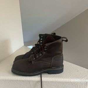 Cody James Square Soft Toe Lace Up Kiltie Work Boots Mens Size 9 D…they run BIG!